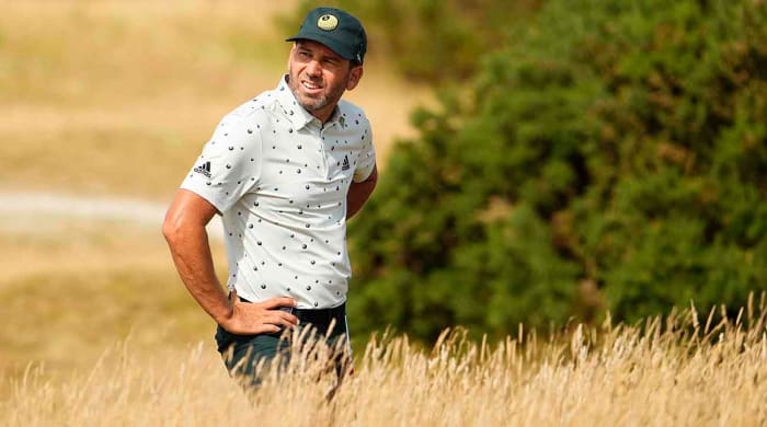Sergio Garcia is pictured at the 2022 British Open.